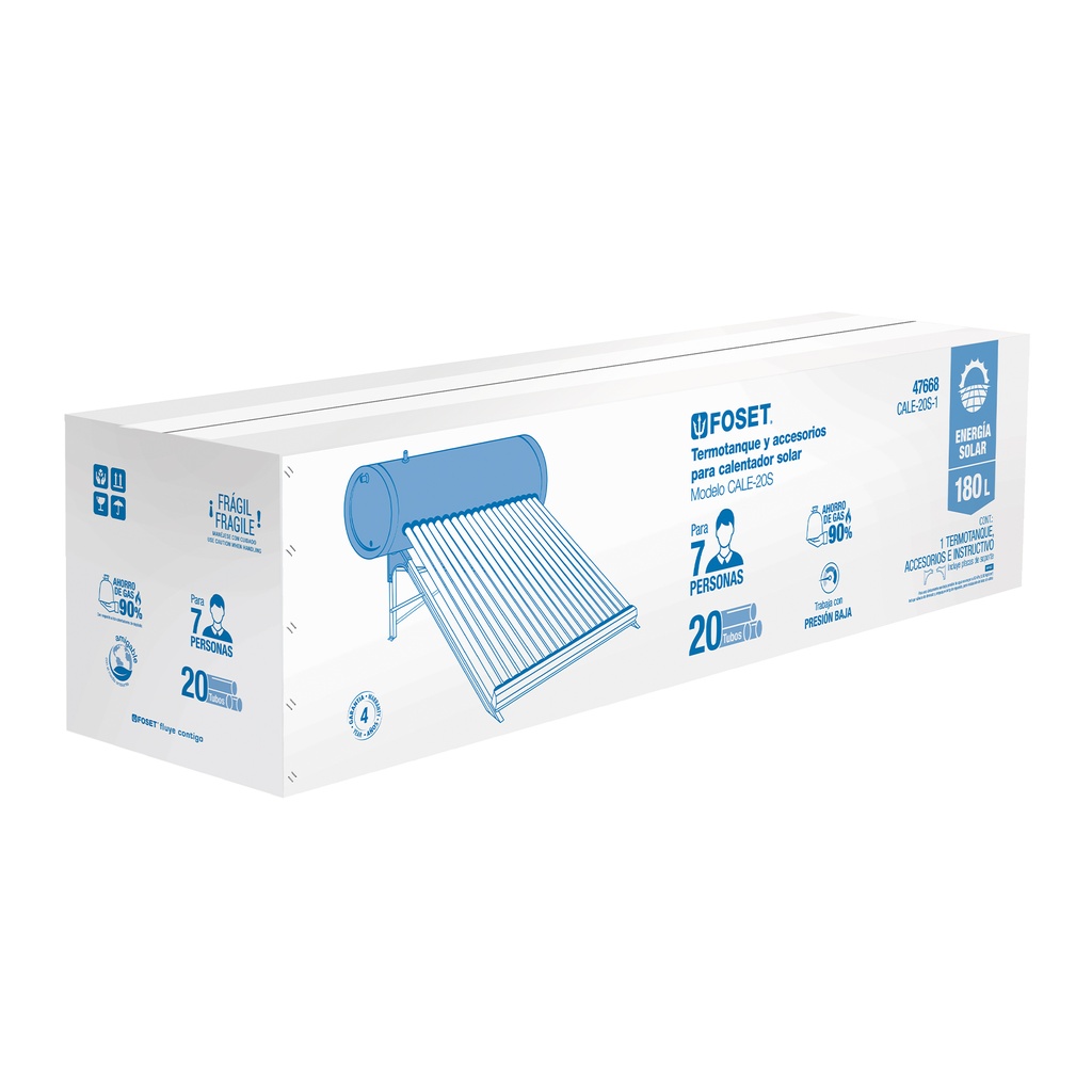 Caja de empaque de repuesto para termotanque CALE-20S