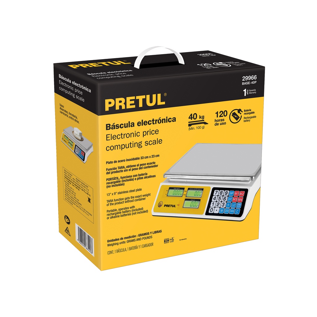 Caja empaque de repuesto para BASE-40P, Pretul