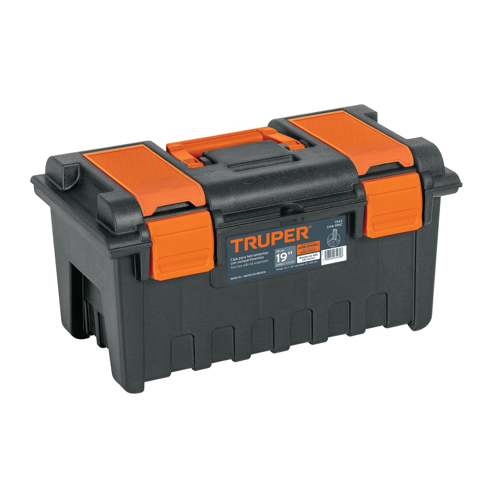 [T11143] Caja para herramienta de 19' con compartimentos, Truper