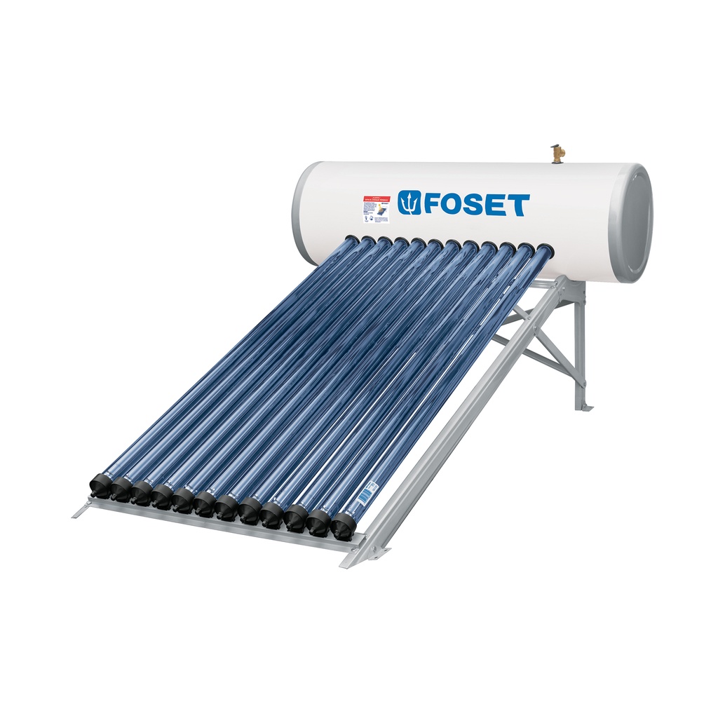 Calentador solar de agua Heat Pipe 12 tubos 150L, 4 personas