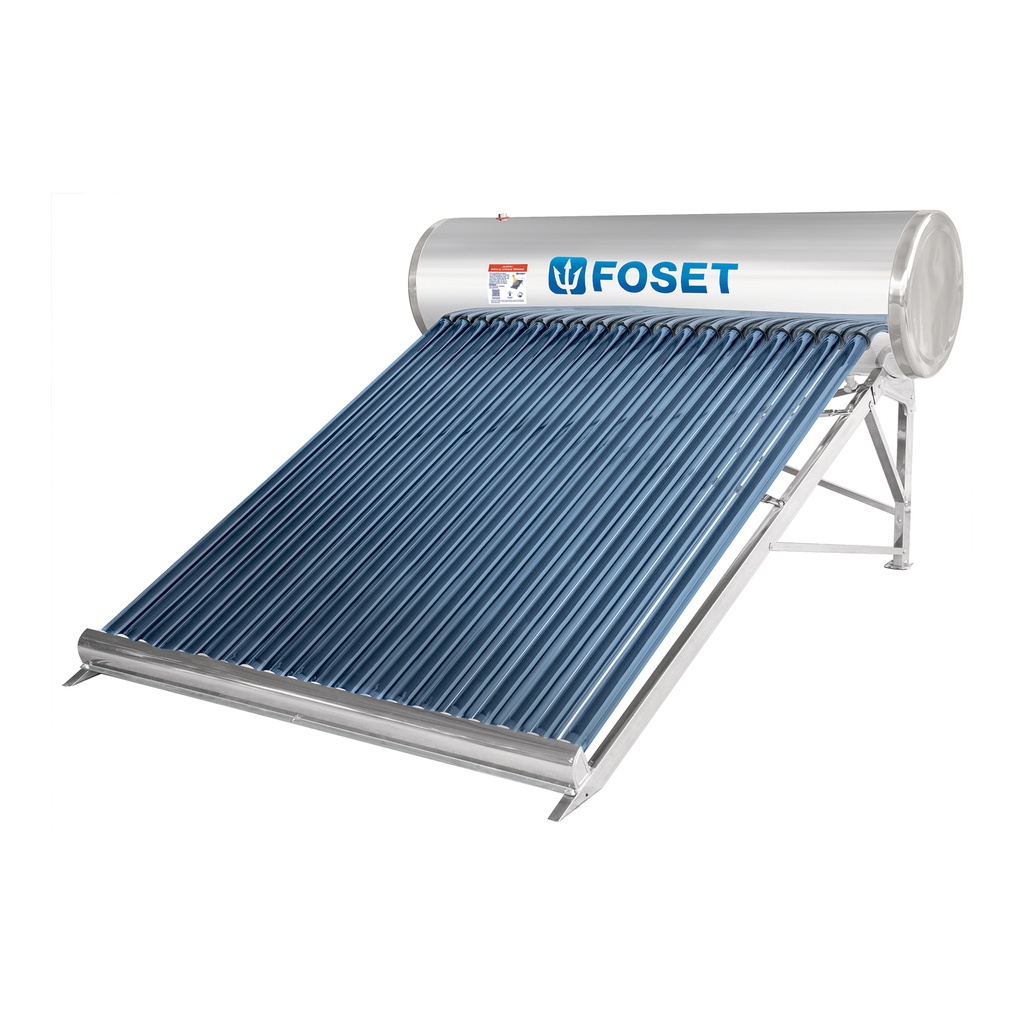 Calentador solar de agua de 20 tubos 240 L, 7 personas