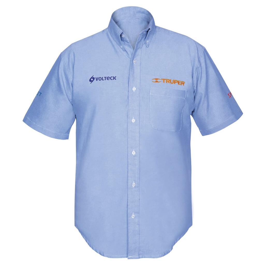 Camisa azul para caballero, manga corta talla XG, Truper - Pag 502