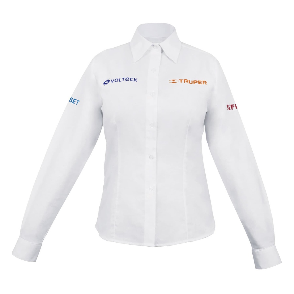 [T63110] Camisa blanca para dama, manga larga talla XXG, Truper