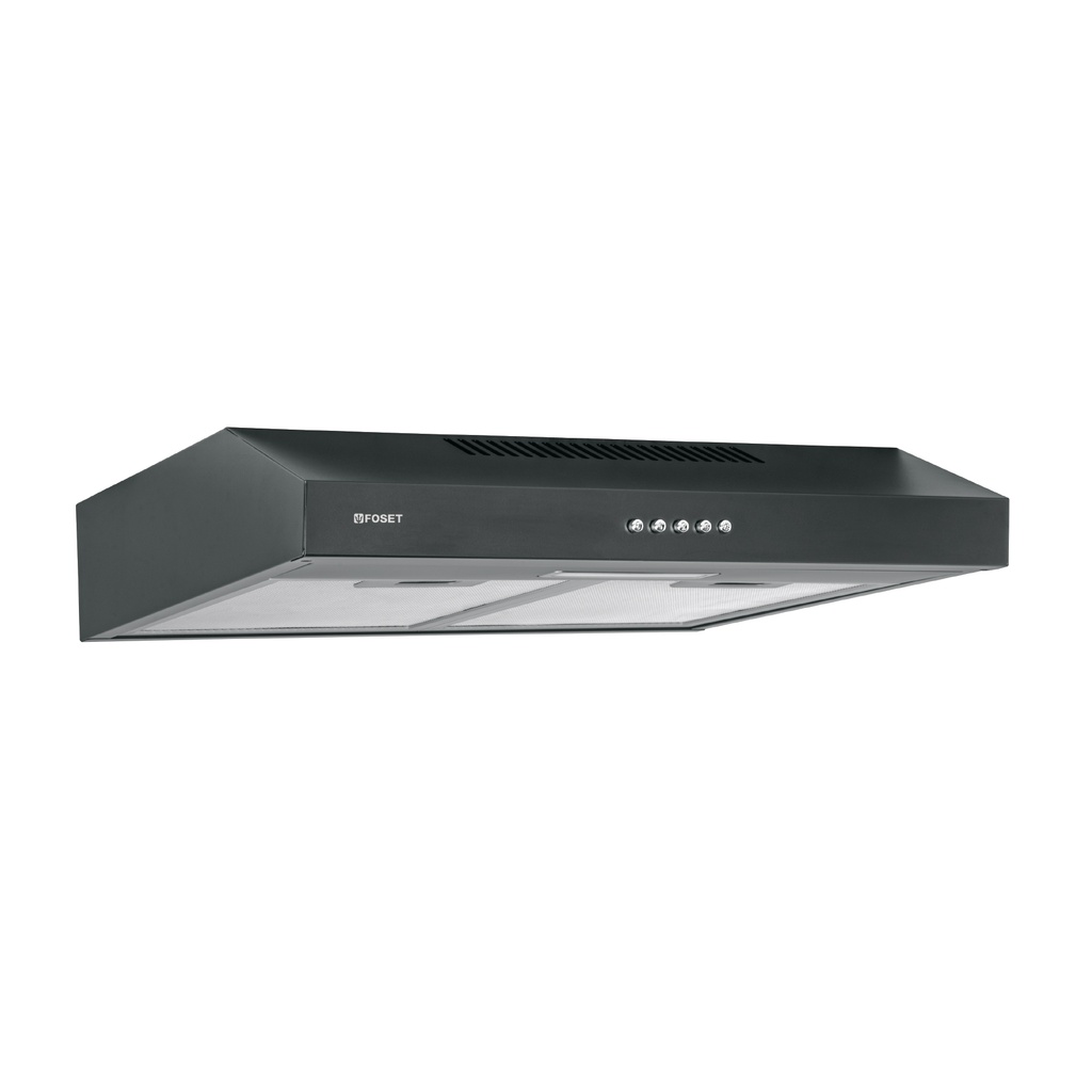 Campana extractora 50 cm, empotrable, negra, Foset - Pag 731