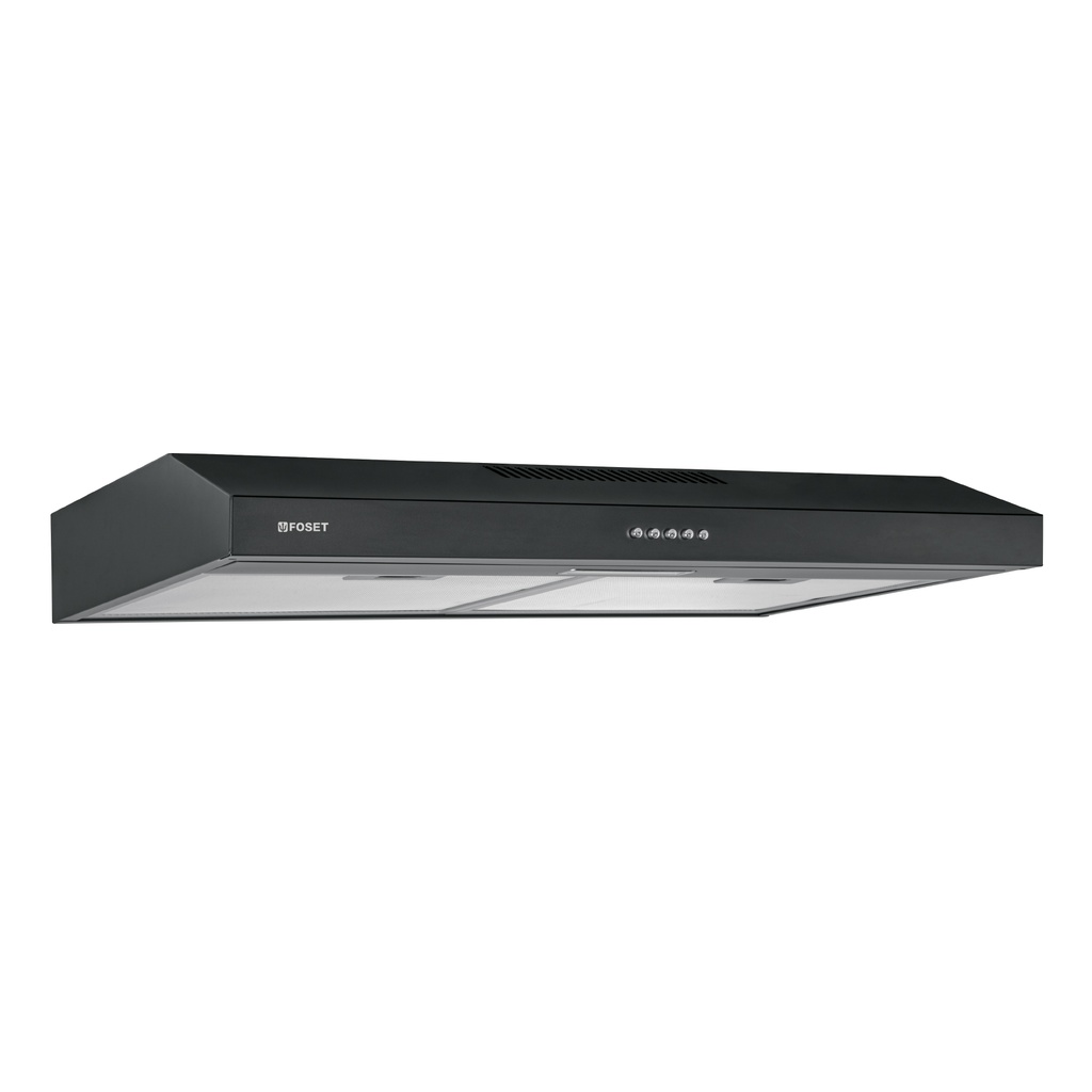 Campana extractora 75 cm, empotrable, negra, Foset - Pag 545