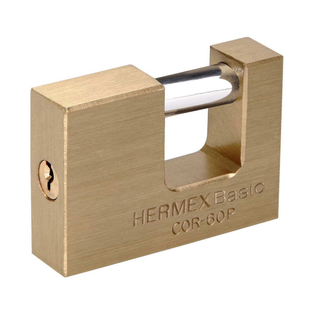 Candado antipalanca 60 mm cuerpo de latón, Hermex Basic - Pag 584