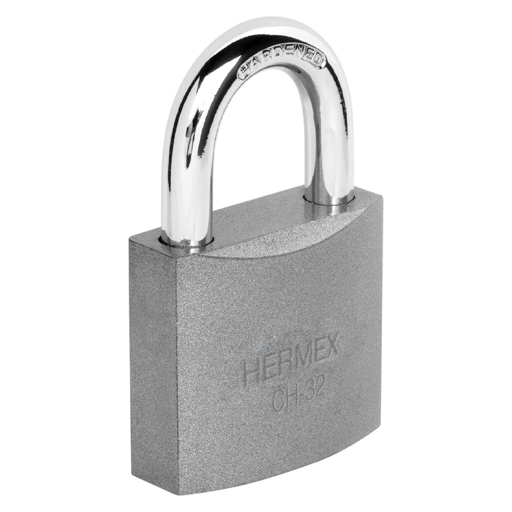 [T43792] Candado de hierro 32 mm gancho corto en blíster, Hermex
