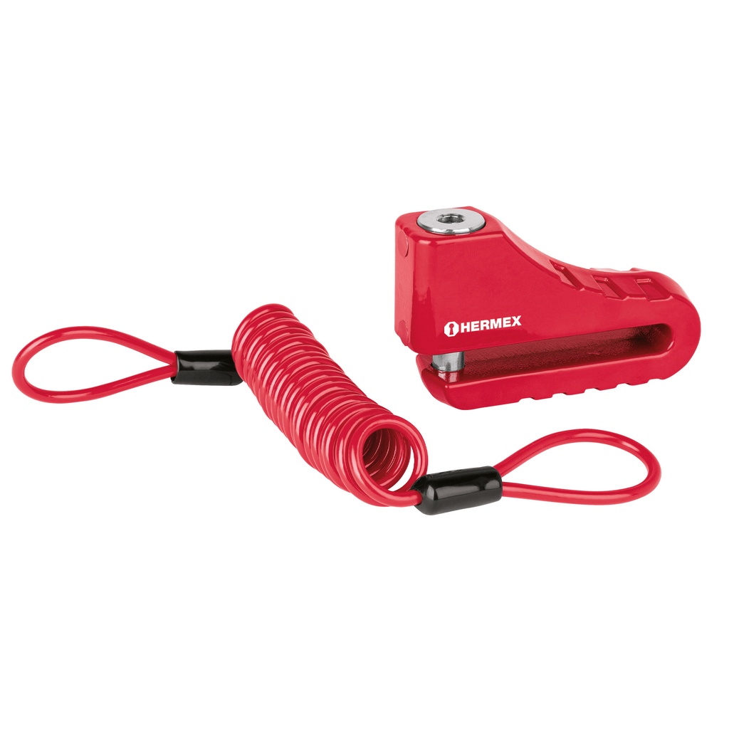[T49623] Candado para disco de motocicleta, perno de 10 mm, Hermex