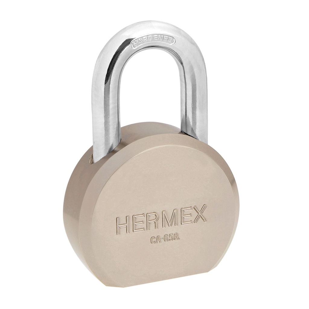 Candado redondo, 65mm, gancho corto, llave de puntos,blister - Pag 585