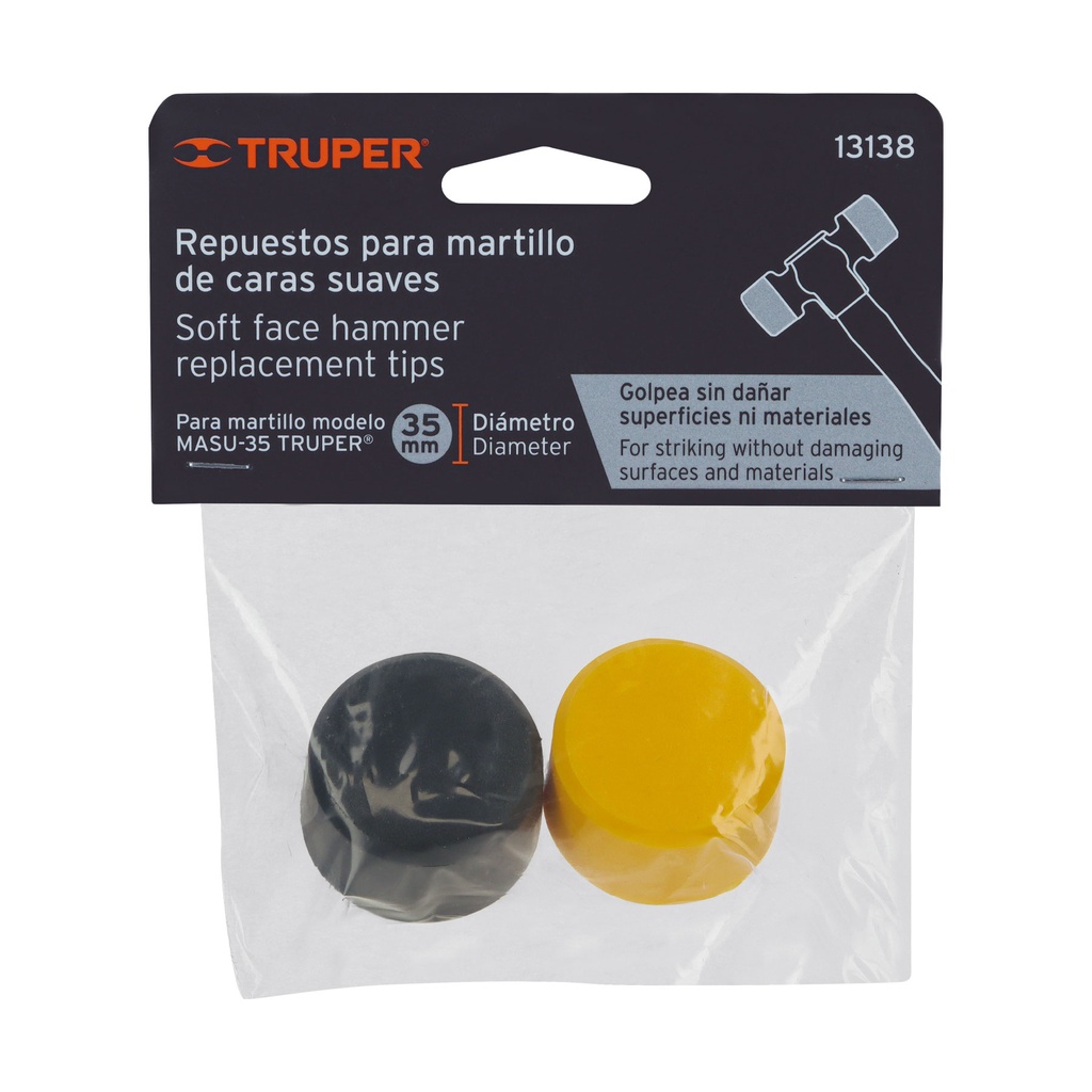 [T13138] Caras de repuesto para MASU-35, Truper