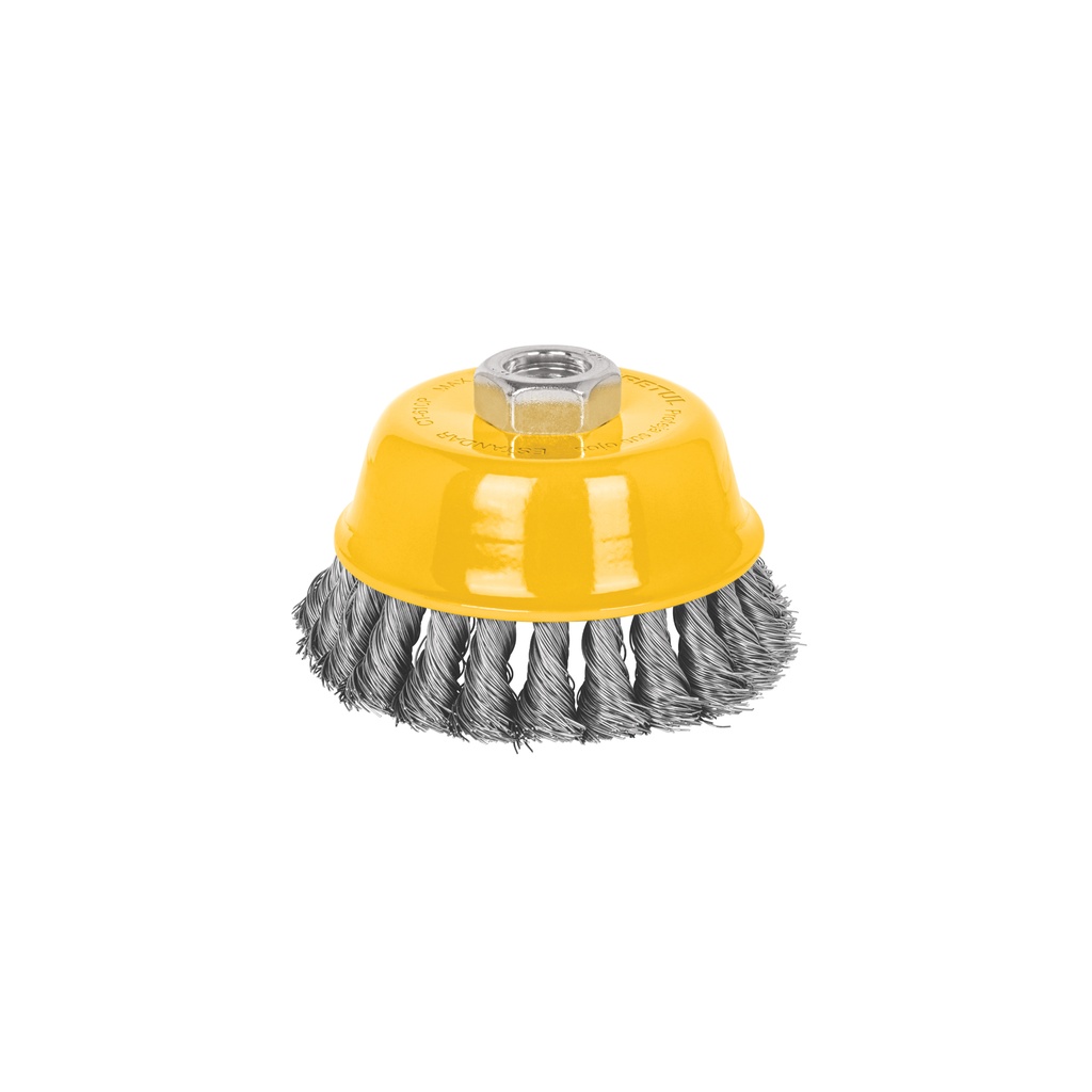 Carda copa 4' alambre trenzado fino, eje 5/8'-11, Pretul - Pag 73