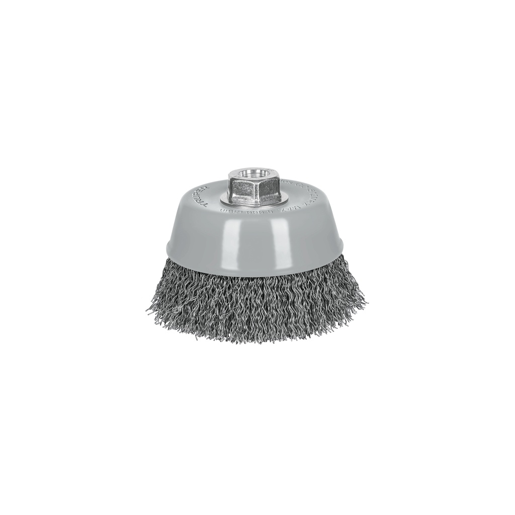[T100870] Carda copa 5' alambre ondulado grueso, Multi-rosca, Truper