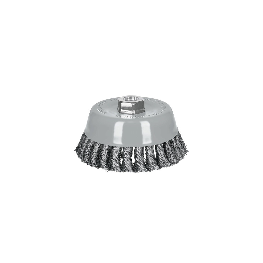 Carda copa 5' alambre trenzado grueso, Multi-rosca, Truper - Pag 90