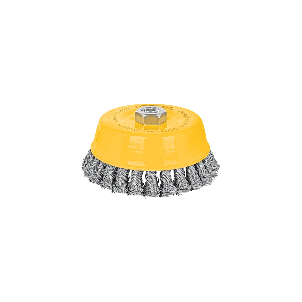 Carda copa 5' alambre trenzado grueso, eje 5/8'-11, Pretul - Pag 73
