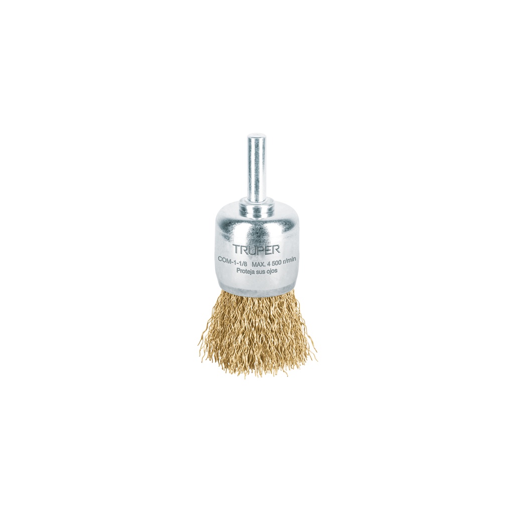 Carda de copa 1-1/8' alambre grueso para taladro, Truper