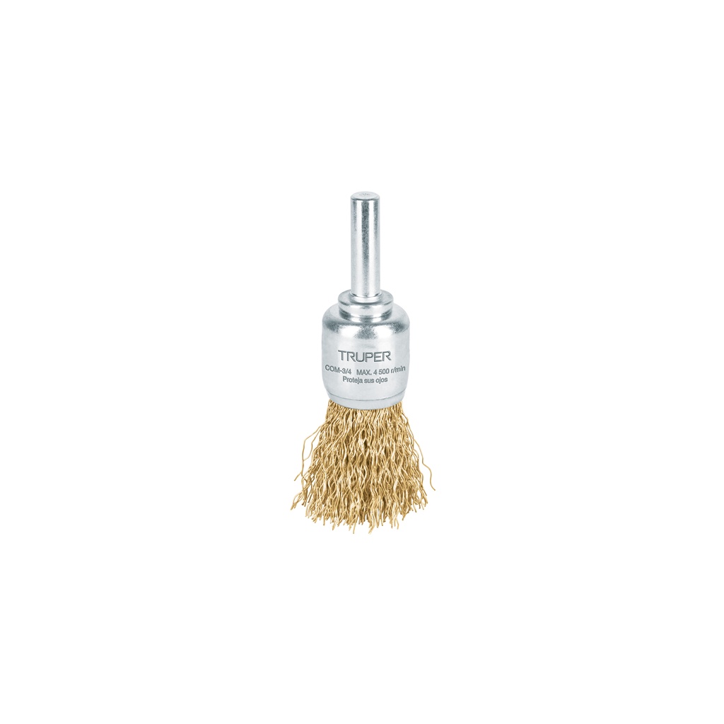 Carda de copa 3/4' alambre grueso para taladro, Truper
