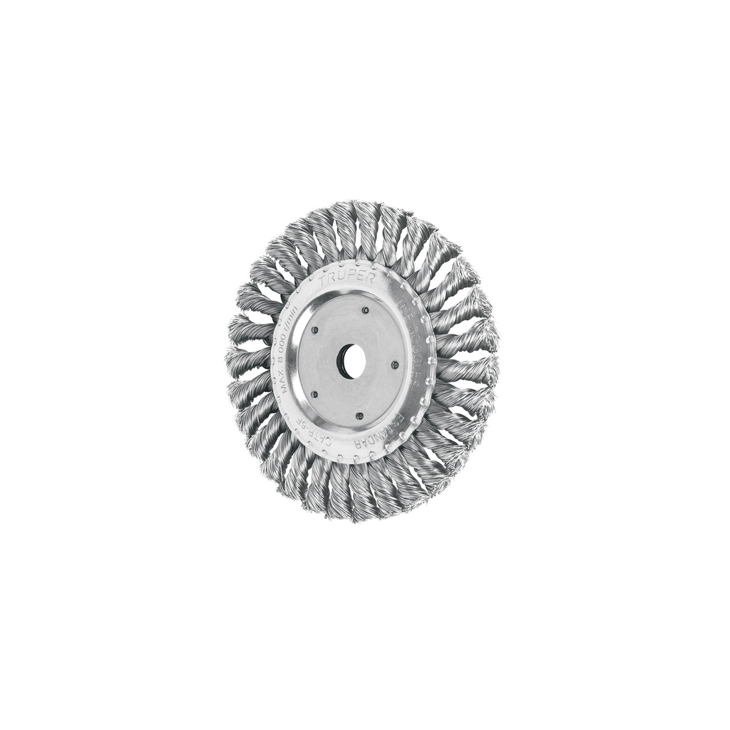 Carda trenzado fino 6' x 5/8' para esmeril, Truper