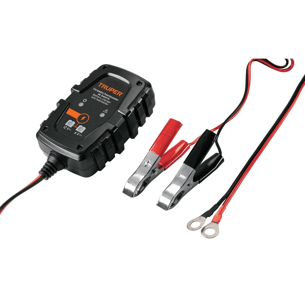 Cargador de 1 A para baterías de 6 y 12V, Truper - Pag 24