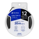 Carrete con 20 m de cable THHW-LS 12 AWG negro, Volteck - Pag 548