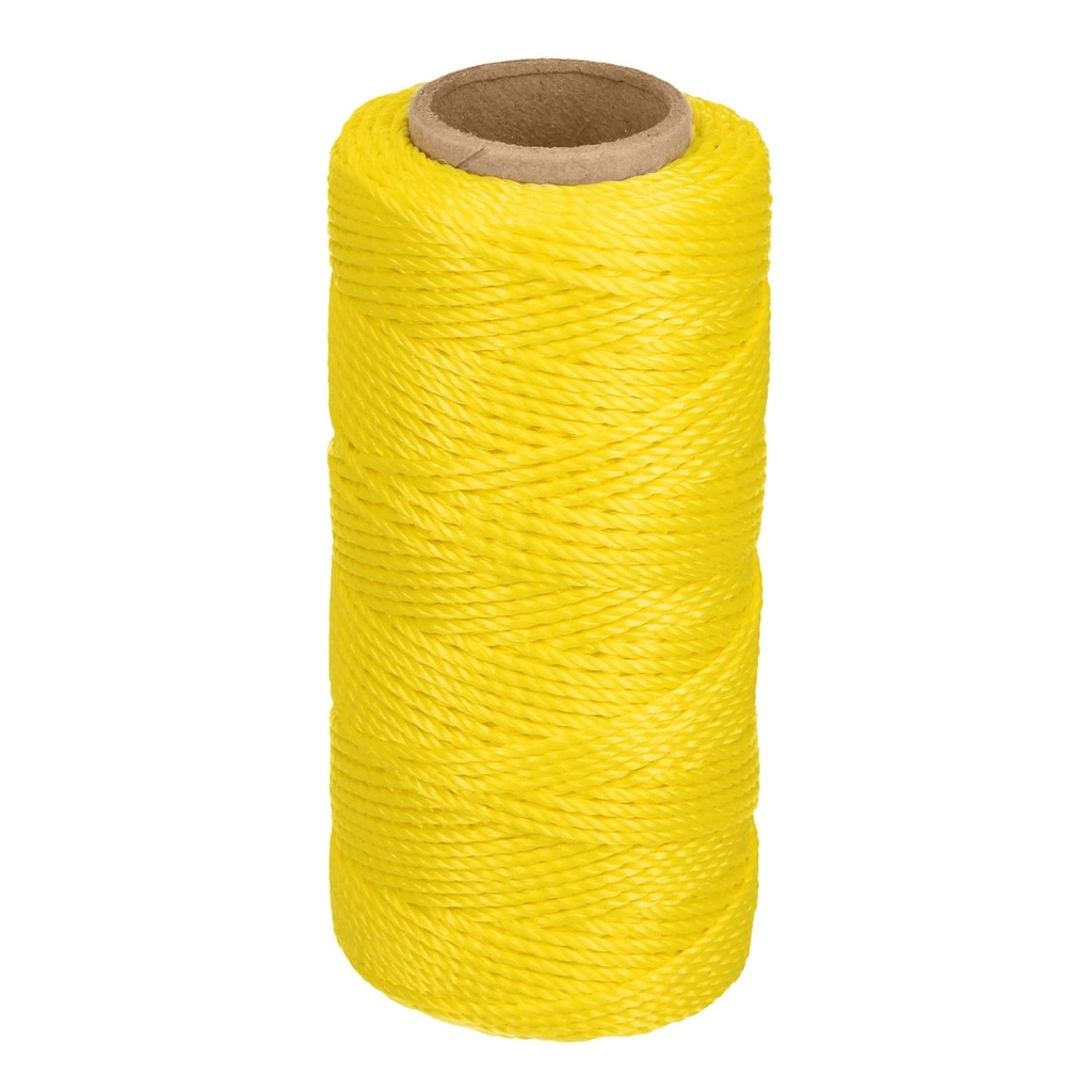[T14045] Carrete con 65 m de hilo para albañil amarillo, Truper