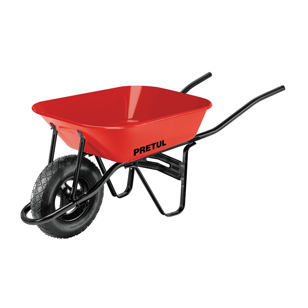 Carretilla 3.5 ft3 roja Neumática, bastidor tubular, Pretul - Pag 78