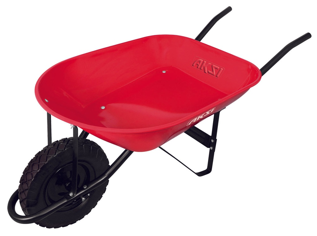 Carretilla de 4.5 ft3 (roja) bastidor metalico