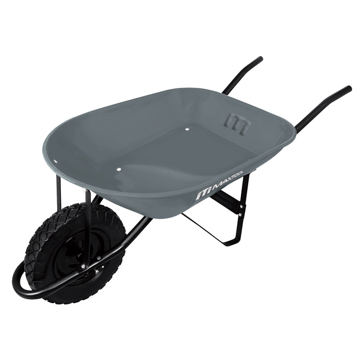 Carretilla de 5.0 ft3 MX (70 lts) color gris bastidor metalico