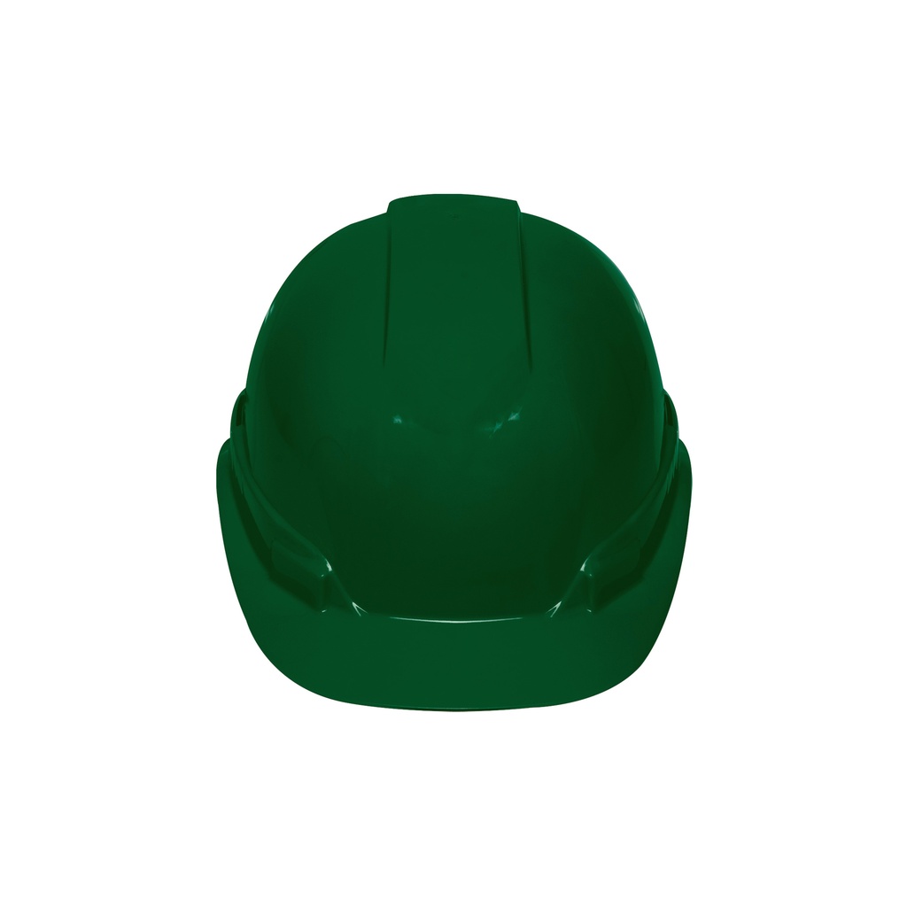 [T101270] Casco de seguridad ventilado, ajuste de matraca, verde