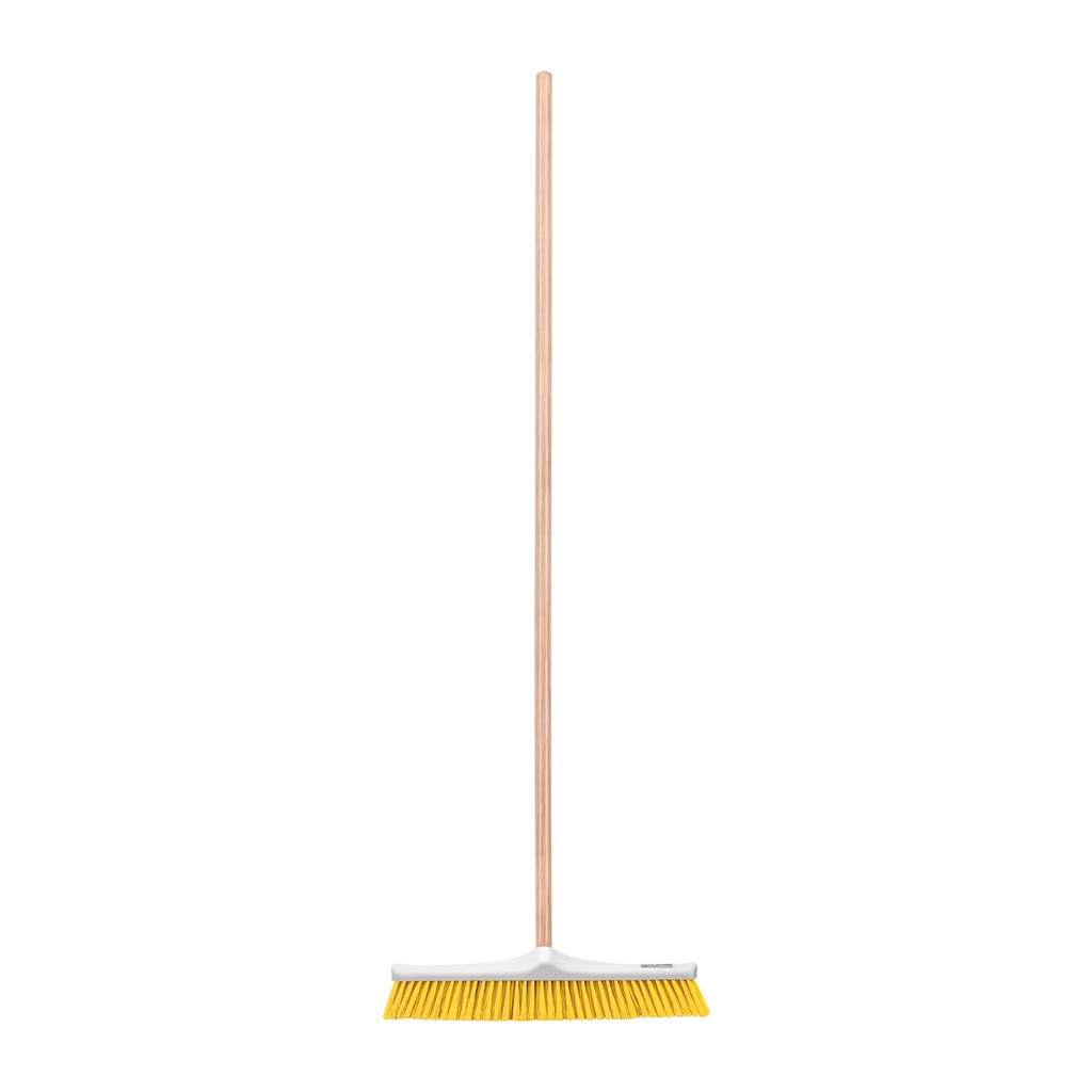 Cepillo industrial cerda suave de 56 cm con bastón de madera