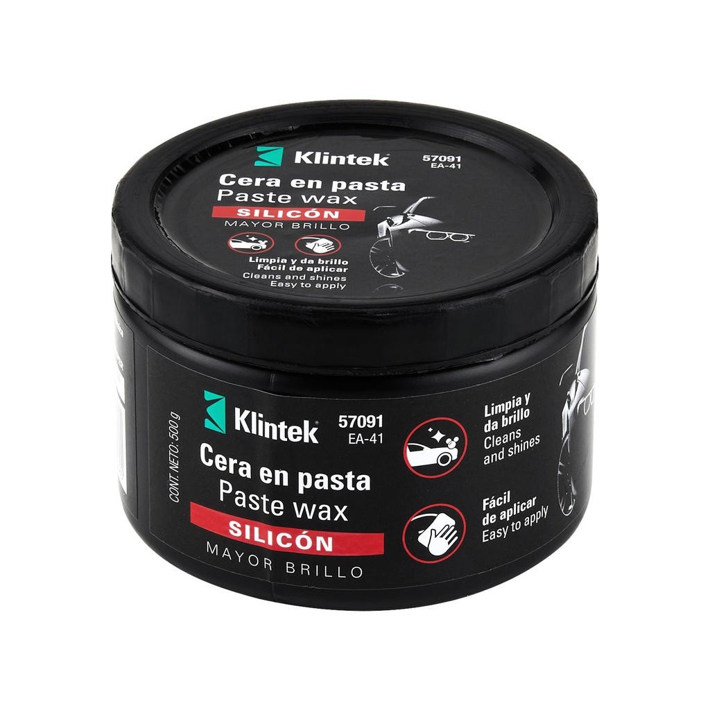 [T57091] Cera en pasta de silicón para auto, 500 g, Klintek