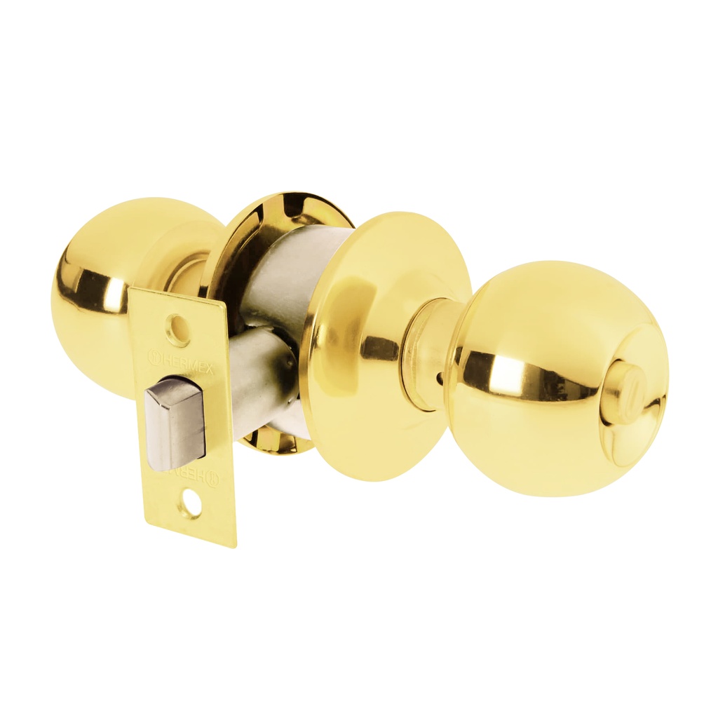 [T28054] Cerradura esfera cilíndrico, baño, brillante, blíster, Basic