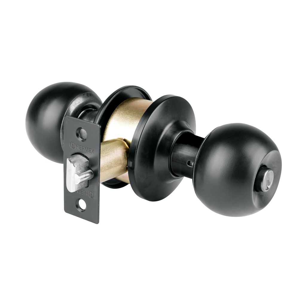 Cerradura esfera, cil, recámara, negro, blíster, Basic - Pag 589