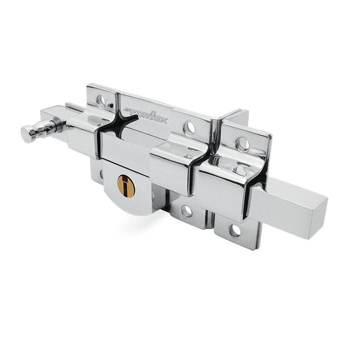 Cerradura fija de barra - Derecha, llave tradicional. Blister