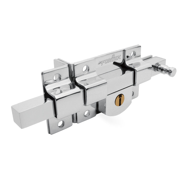 [A113903] Cerradura fija de barra - Izquierda, llave tradicional. Blister