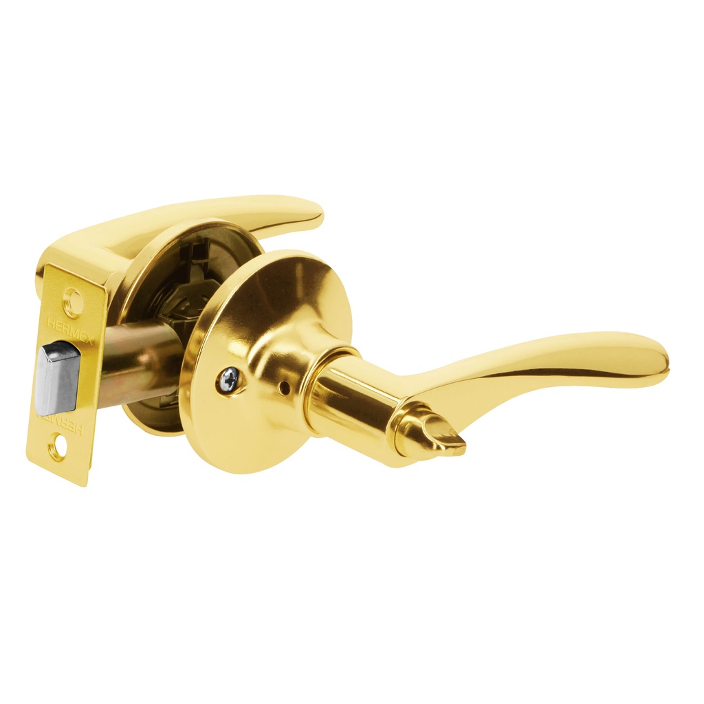 Cerradura manija baño latón brillante, cil metálico, Basic - Pag 587