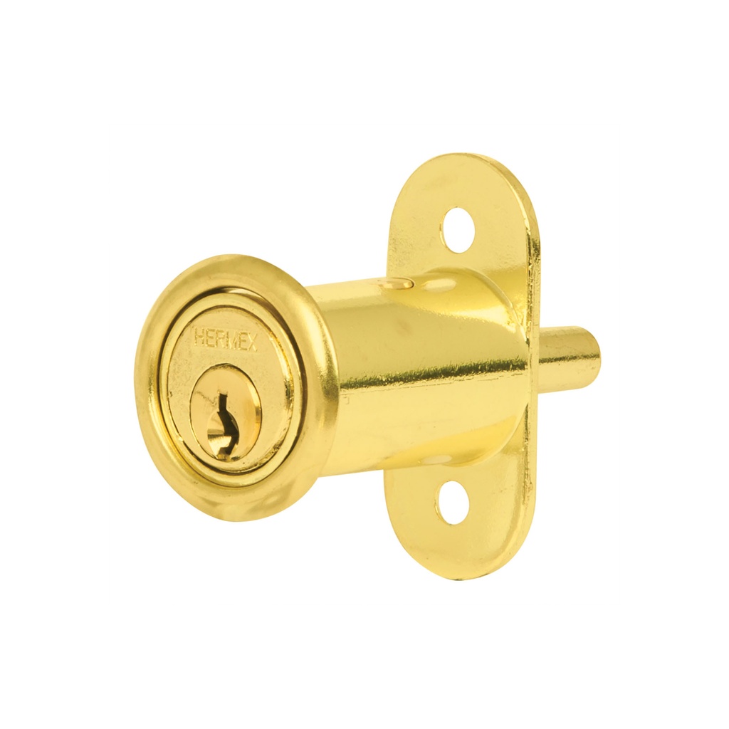 Cerradura para mueble, modelo 20, latón, Hermex