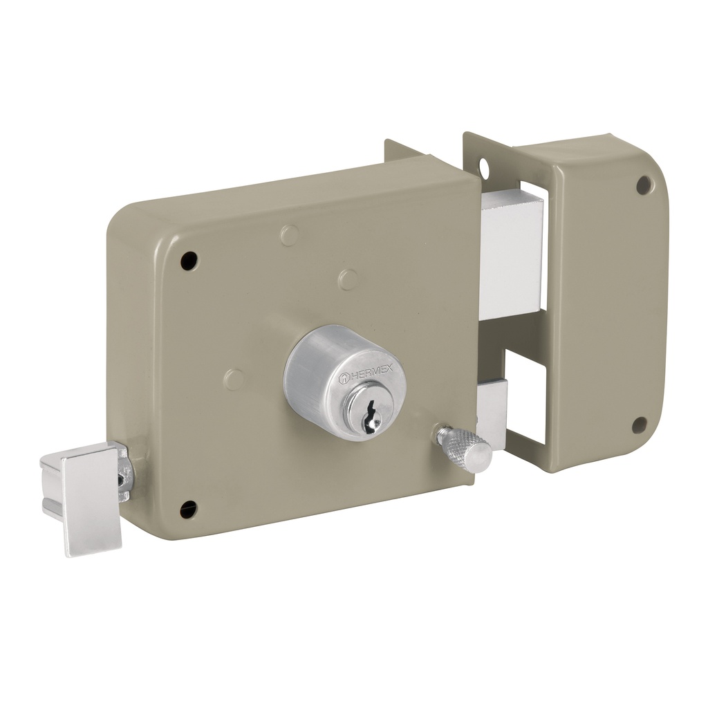 [T27047] Cerradura sobreponer der instala-fácil, caja, Hermex Basic