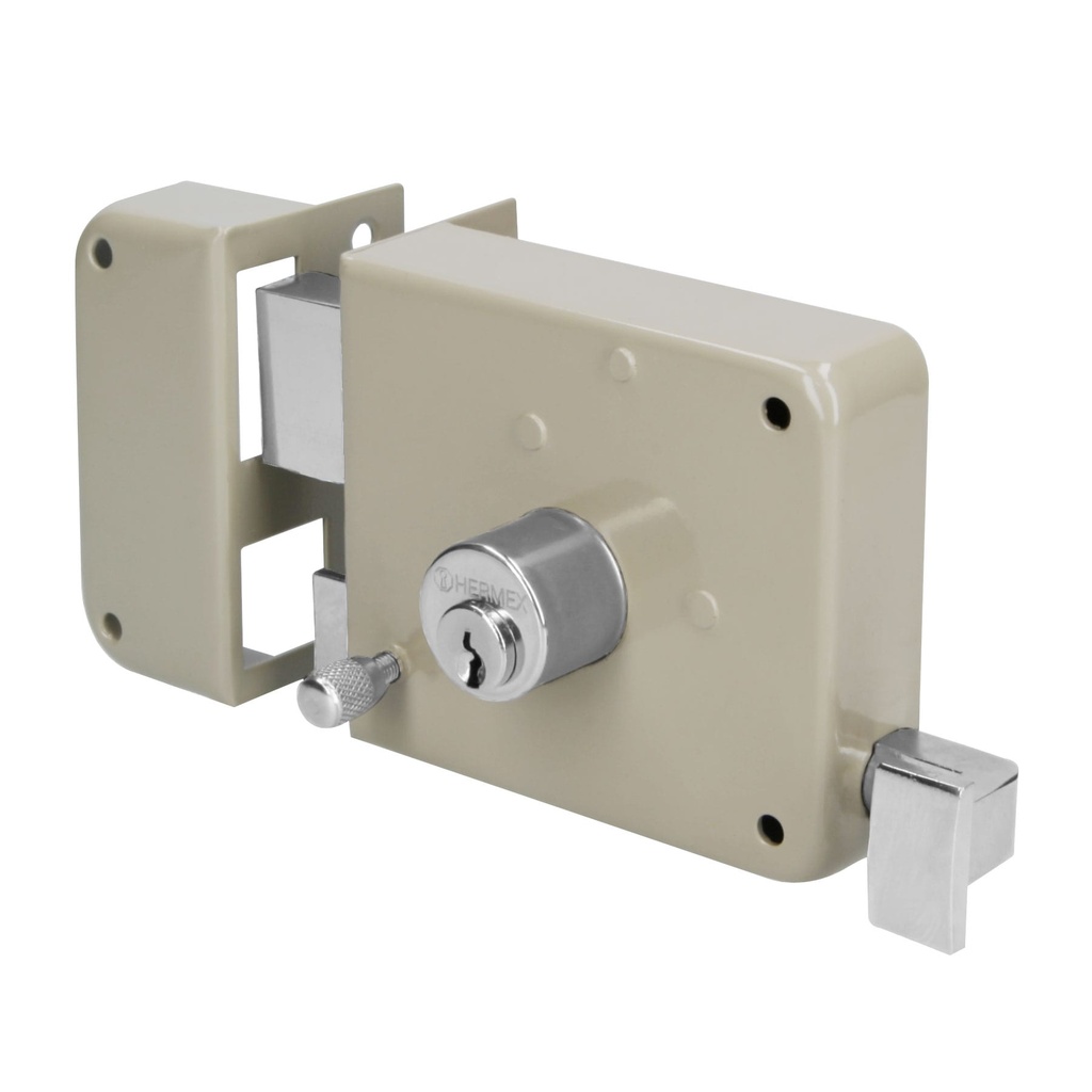 Cerradura sobreponer izq instala-fácil, caja, Hermex Basic - Pag 591