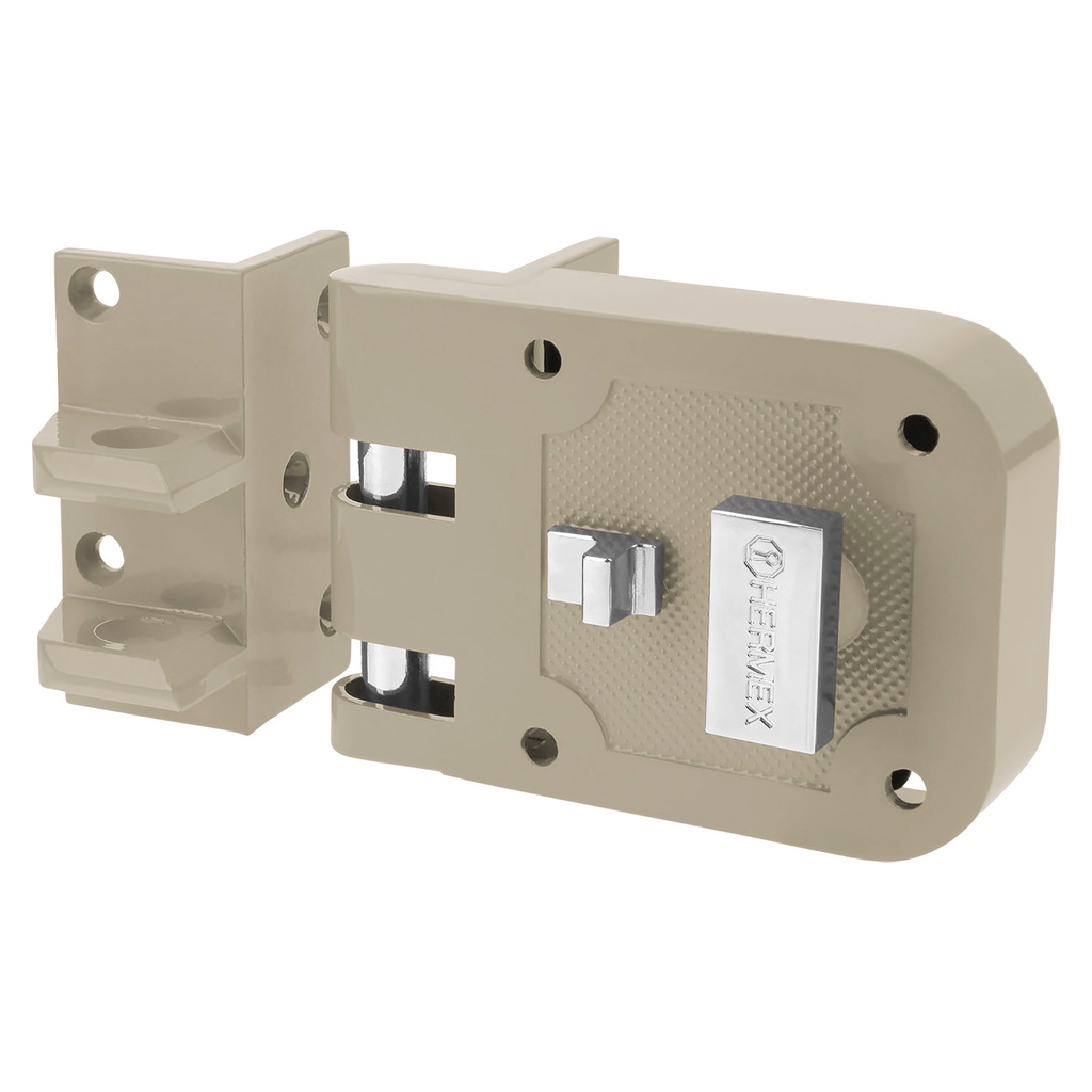 [T43494] Cerradura sobreponer, puerta corrediza, mariposa, izquierda