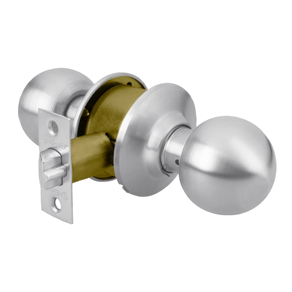 Cerradura tipo esfera para entrada, cromo mate, Hermex - Pag 589