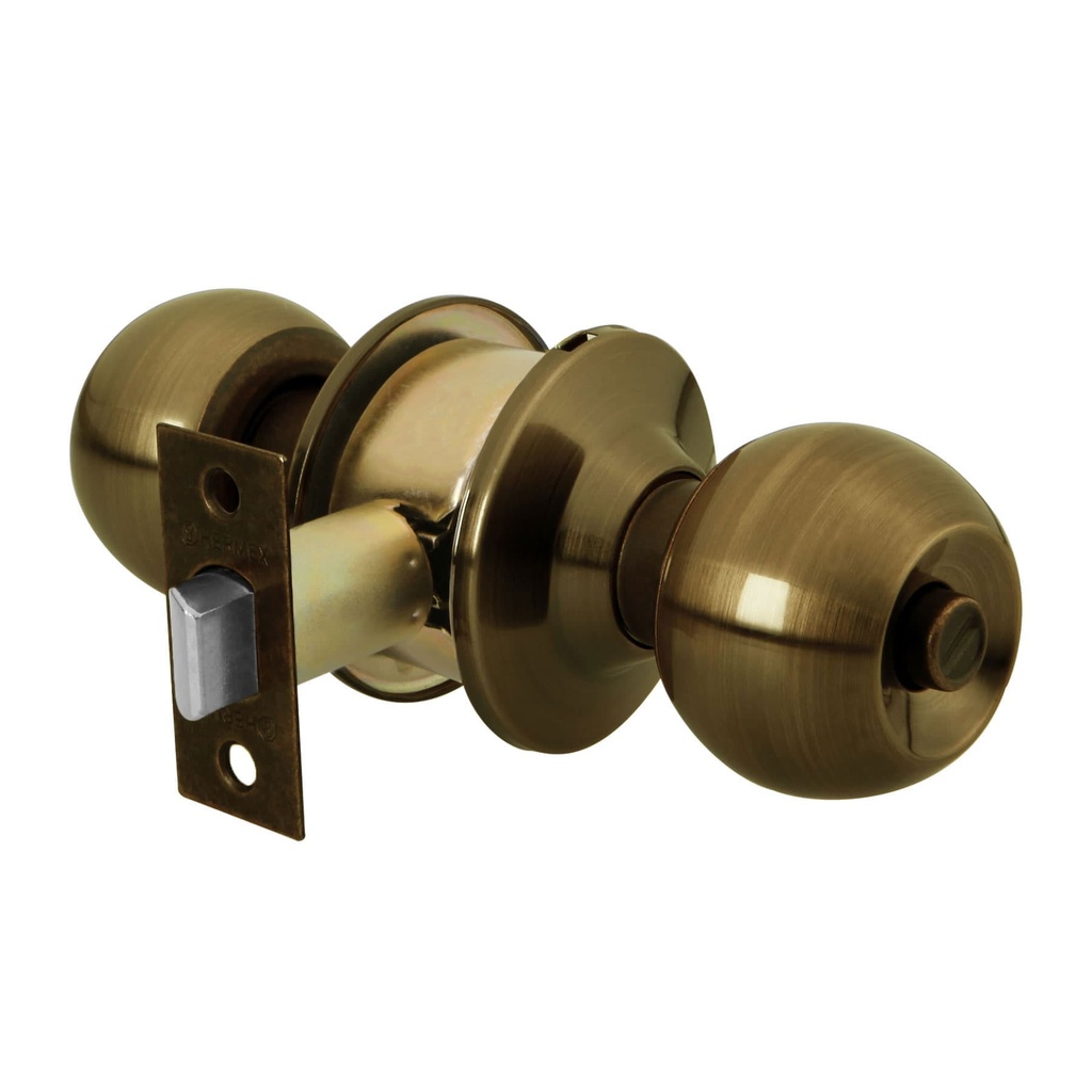 [T23567] Cerradura tipo esfera, cilíndrico, baño, antiguo, Basic