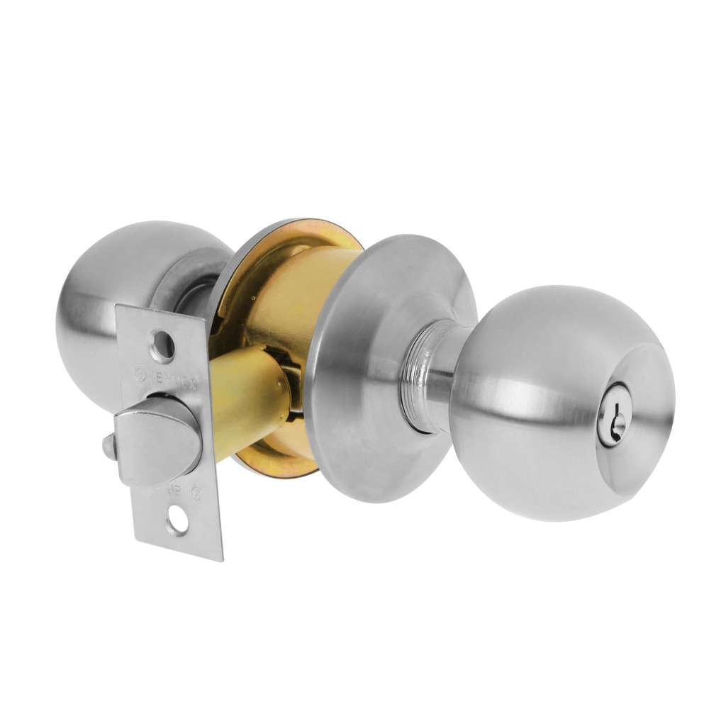 [T23562] Cerradura tipo esfera, cilíndrico, entrada, cromo, Basic