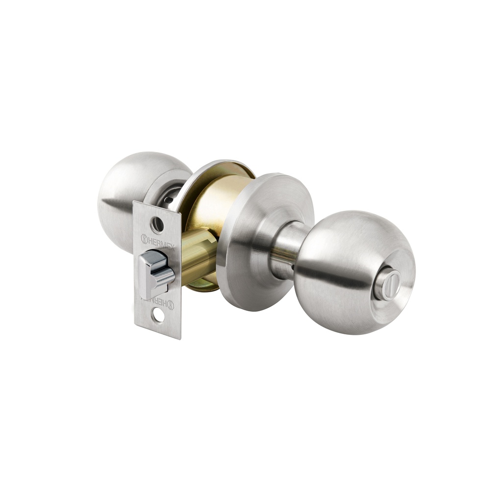 [T23565] Cerradura tipo esfera, cilíndrico, recámara, cromo, Basic