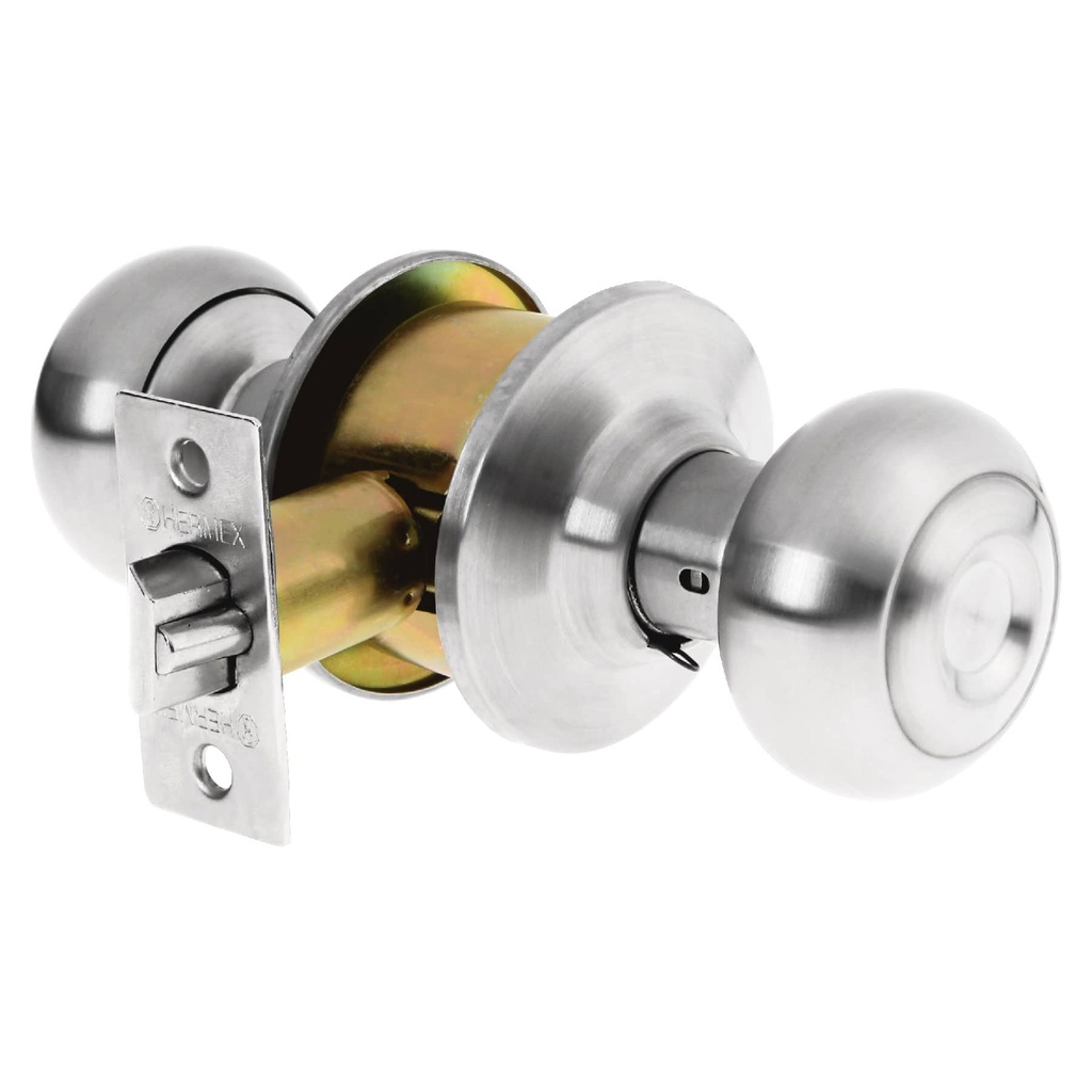 Cerradura tipo oval para entrada, cromo mate, Hermex - Pag 589