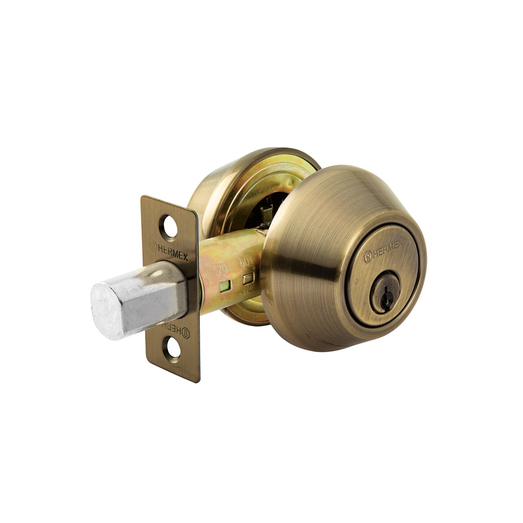 Cerrojo llave-llave latón antiguo, llave tradicional, Hermex - Pag 588