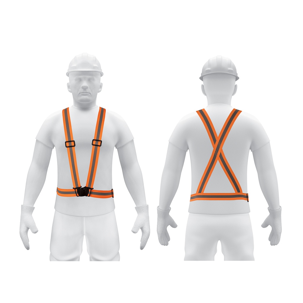 Chaleco elástico tipo arnés naranja con reflejante, Truper - Pag 453