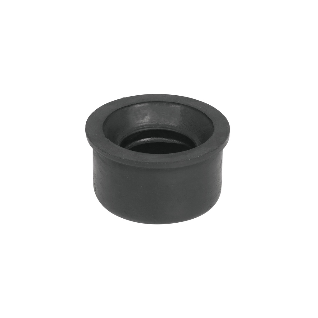 Chupón de hule negro, 2' x 1-1/2', Foset