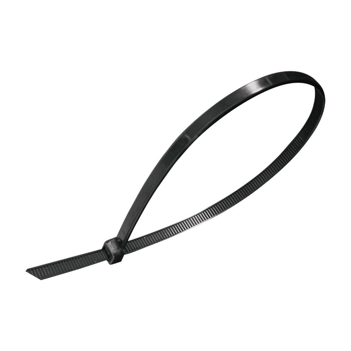 Cincho de plastico de 165 x 2.5 mm- color negro (100 pzs bolsa)