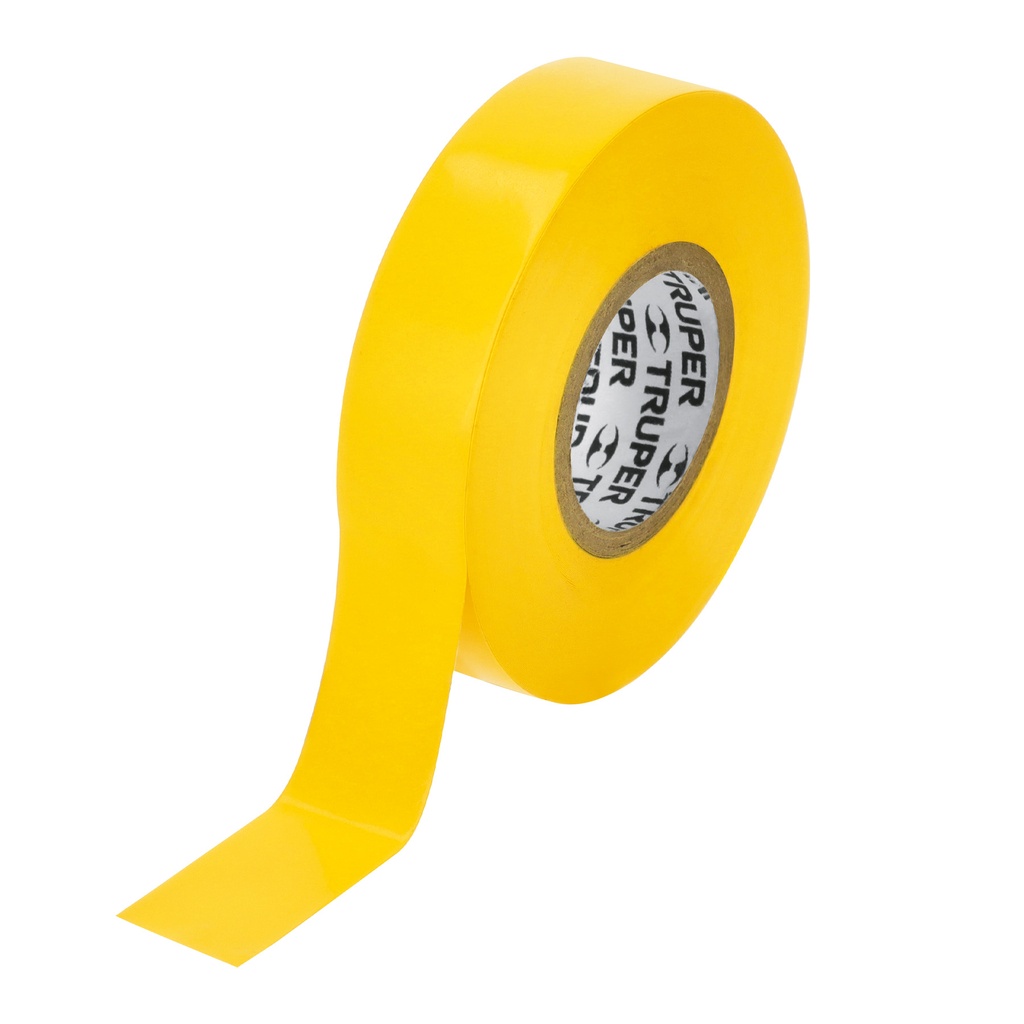 [T12503] Cinta de aislar de 18 m x 19 mm, amarilla, Truper