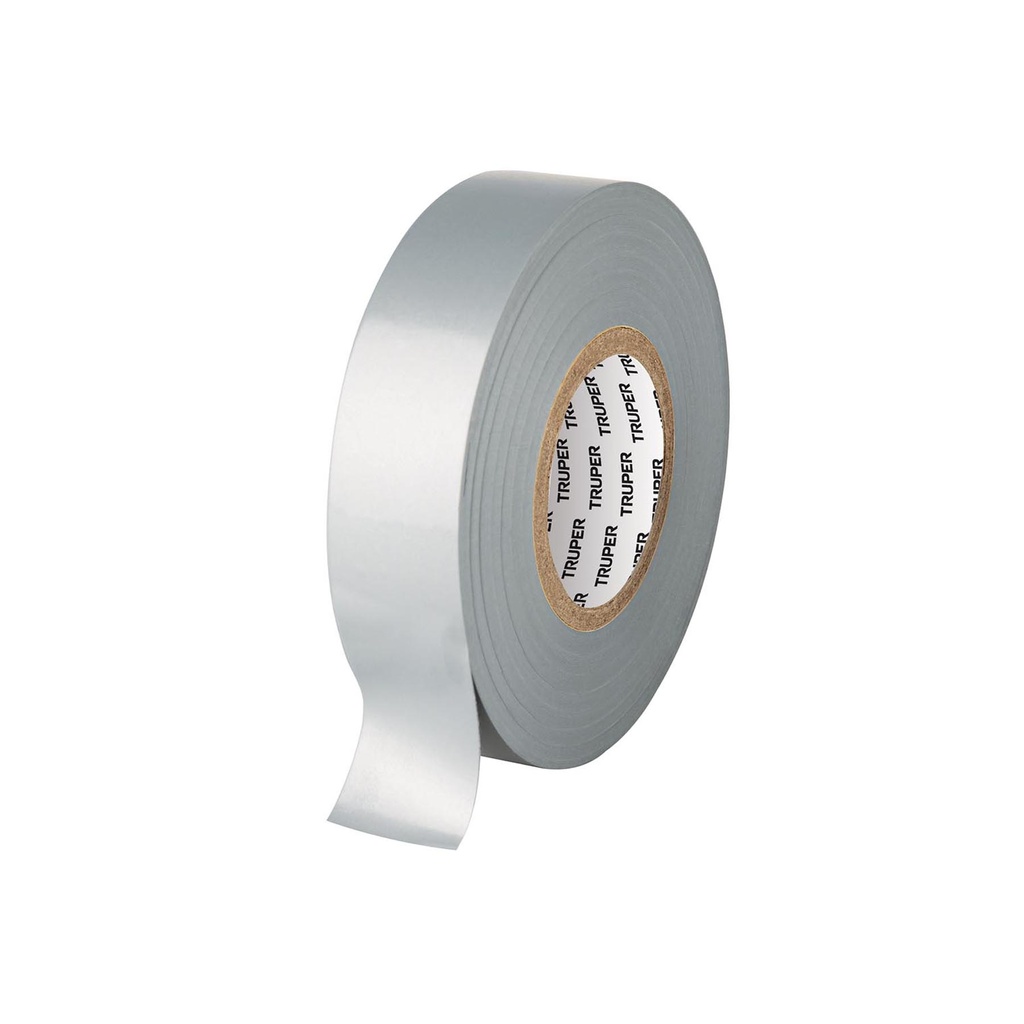 Cinta de aislar de 18 m x 19 mm, gris, Truper